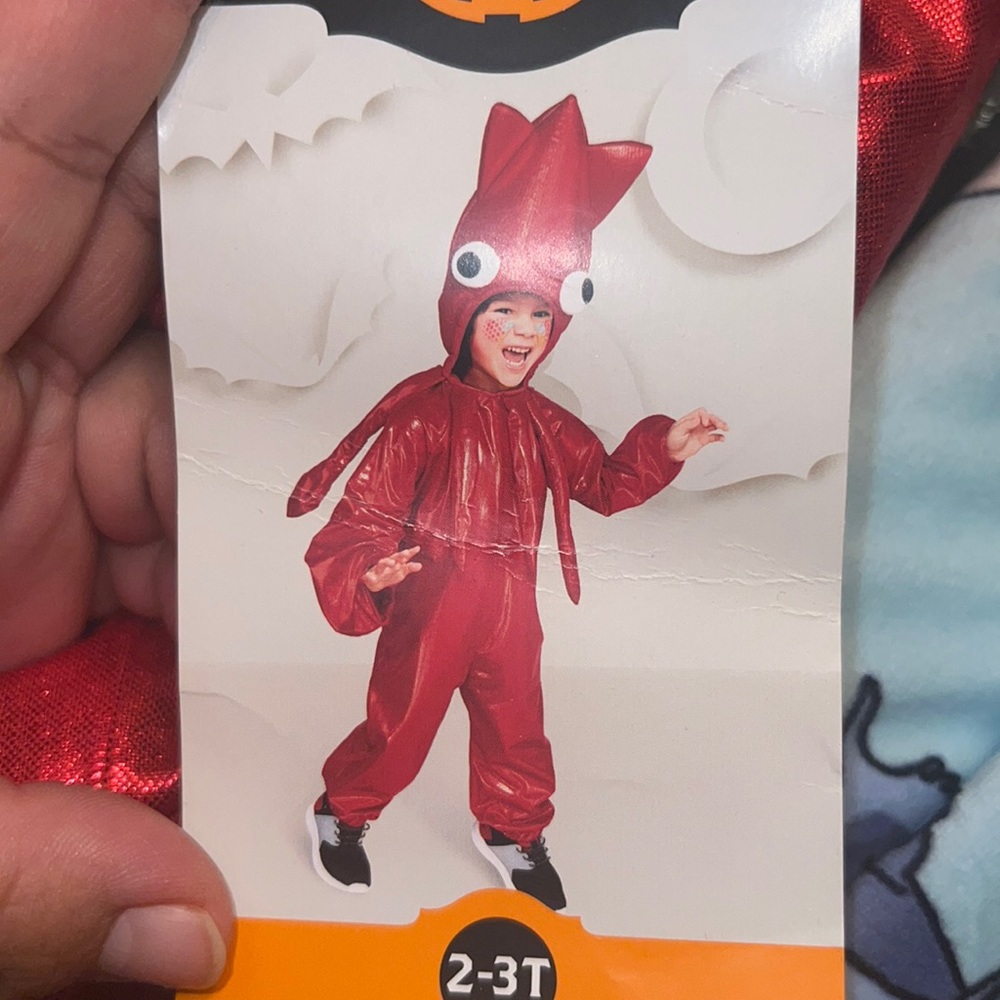 Red squid costume